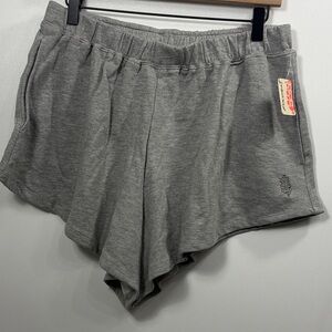 Free People Movement Women’s High Rise  Gray Sweat Shorts size medium. NWT.